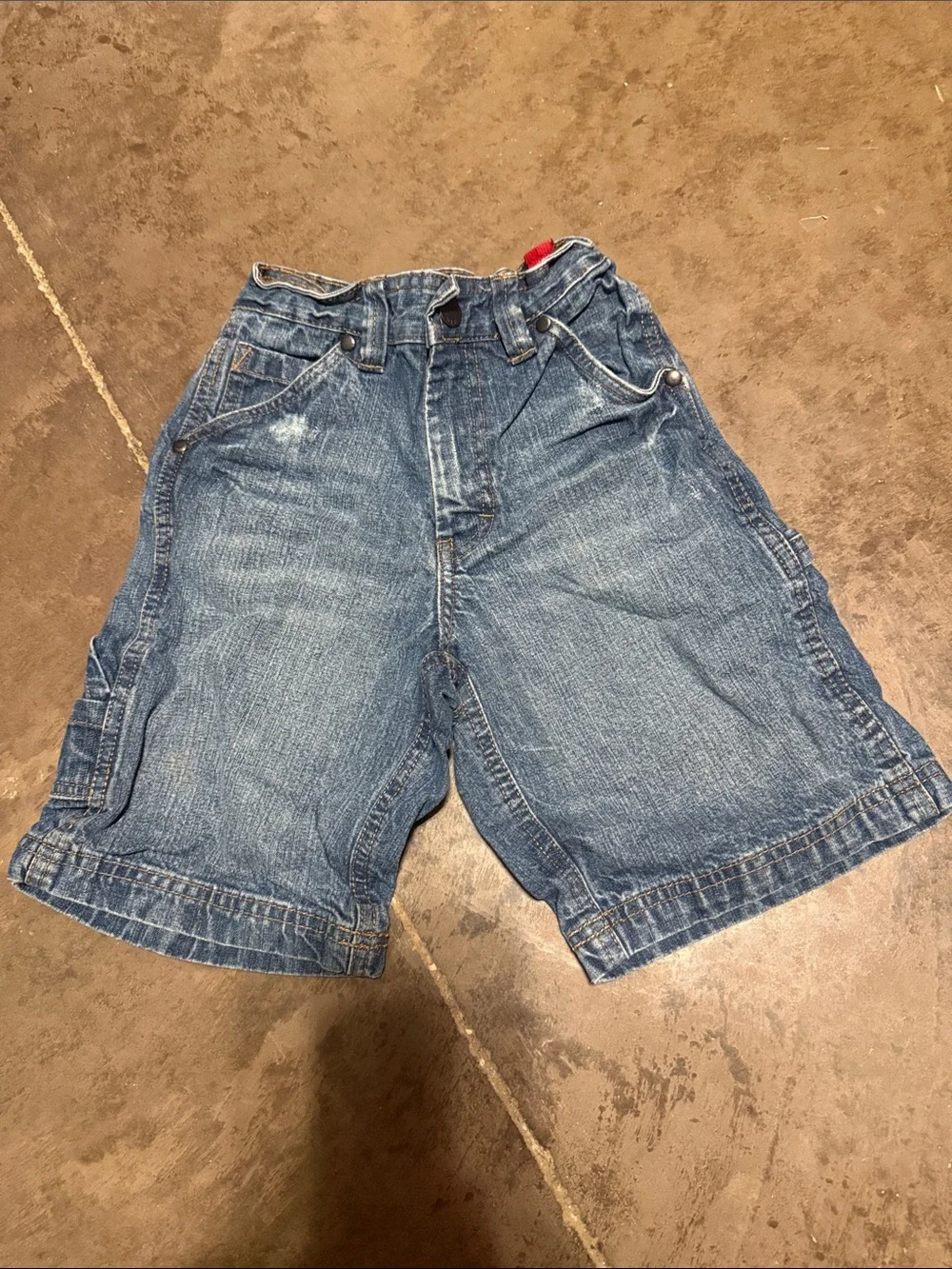 Arizona Jean Company Blue Denim Cargo Shorts for Kids
